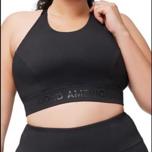 NWT GA Good American Reflective Sports Bra plus 6